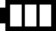 Battery Image With Three Areas Tracing Svg Vector, Free Vectors File
